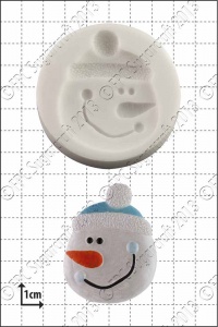 'Snowman Face' Silicone Mould